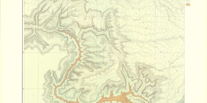Historic geologic map from the 1882 Tertiary History of the Grand Canon with Atlas, a.k.a, "Dutton's Atlas".