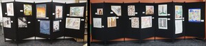 The wall map display
